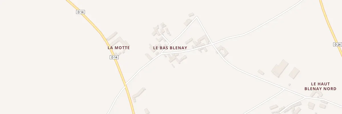 Plan du 9 Le Bas Blenay à Dercé