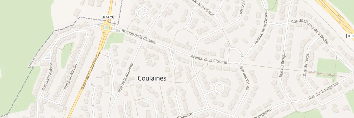 Plan du 10 Av de la Closerie à Coulaines