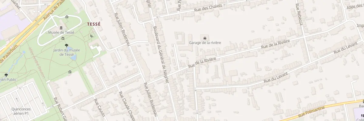 Plan du 23 Rue de la Rivière au Mans