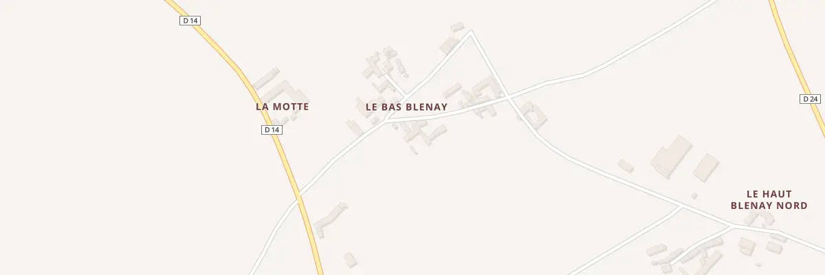 Plan du 5073 Le Bas Blenay à Dercé