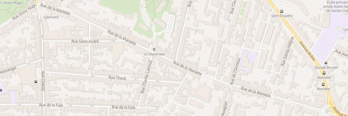 Plan du 52 Rue Lenoir au Mans