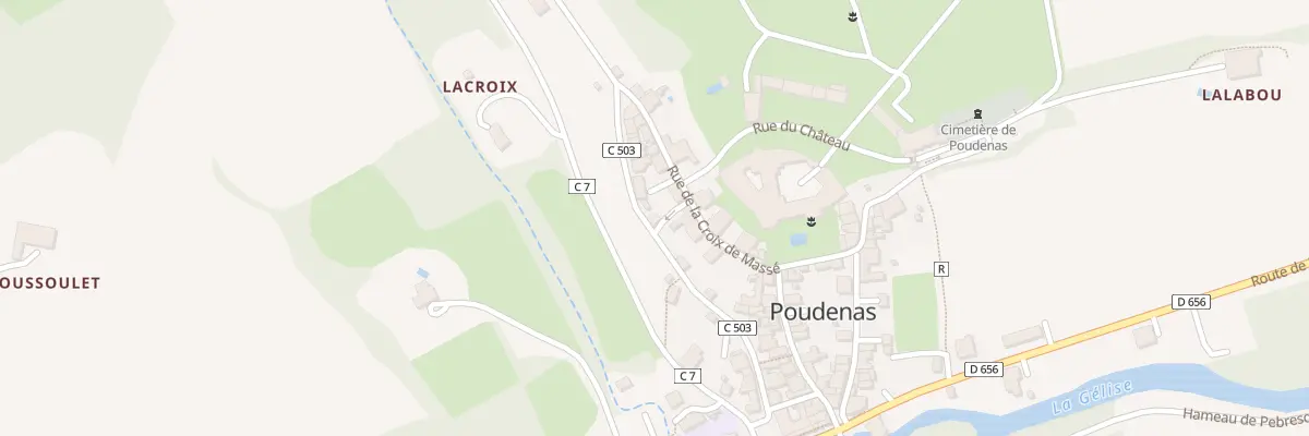 Plan du 2 Rue des Bouchonniers à Poudenas