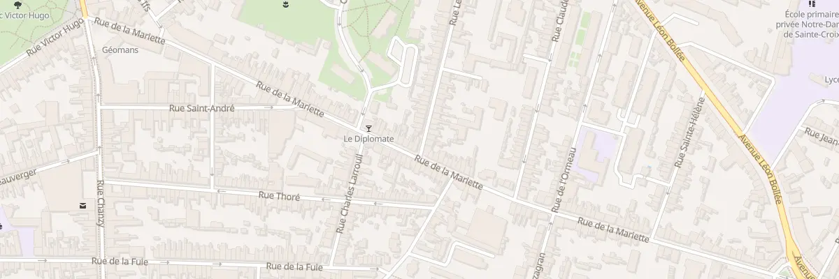 Plan du 50 Rue Lenoir au Mans