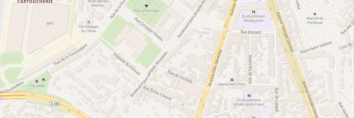 Plan du 81 Bd Jean Jacques Rousseau au Mans