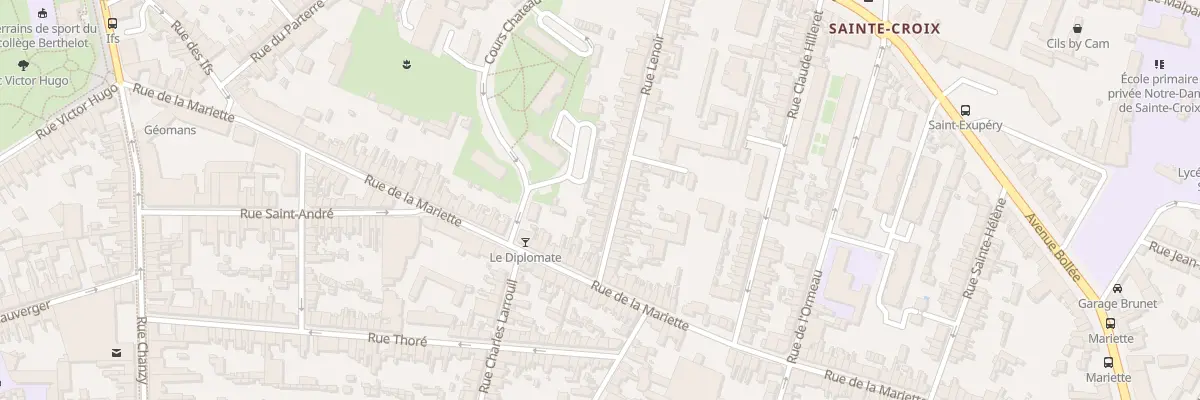 Plan du 34 Rue Lenoir au Mans