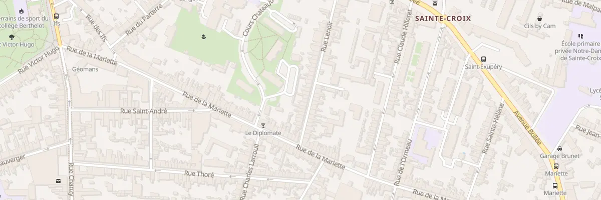 Plan du 32 Rue Lenoir au Mans