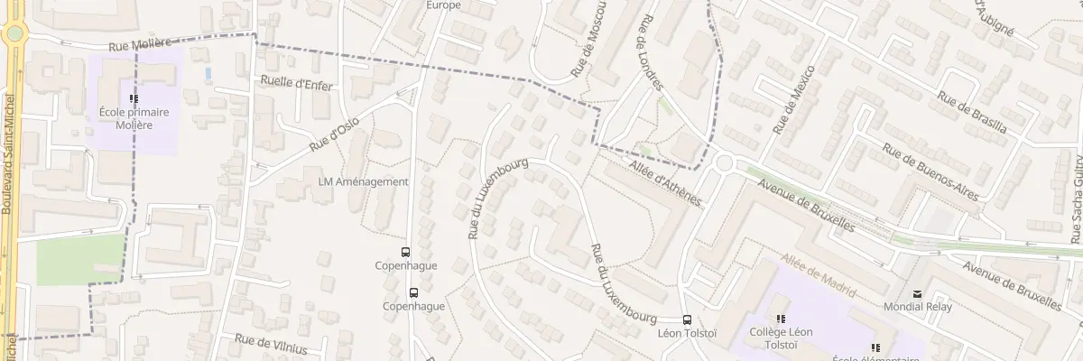 Plan du 34 Rue du Luxembourg au Mans