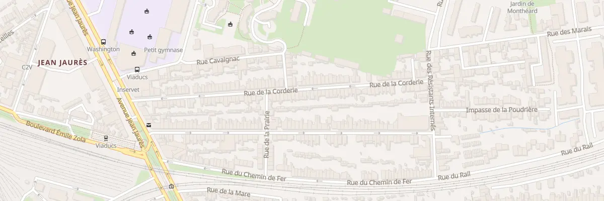 Plan du 74 Rue de la Corderie au Mans