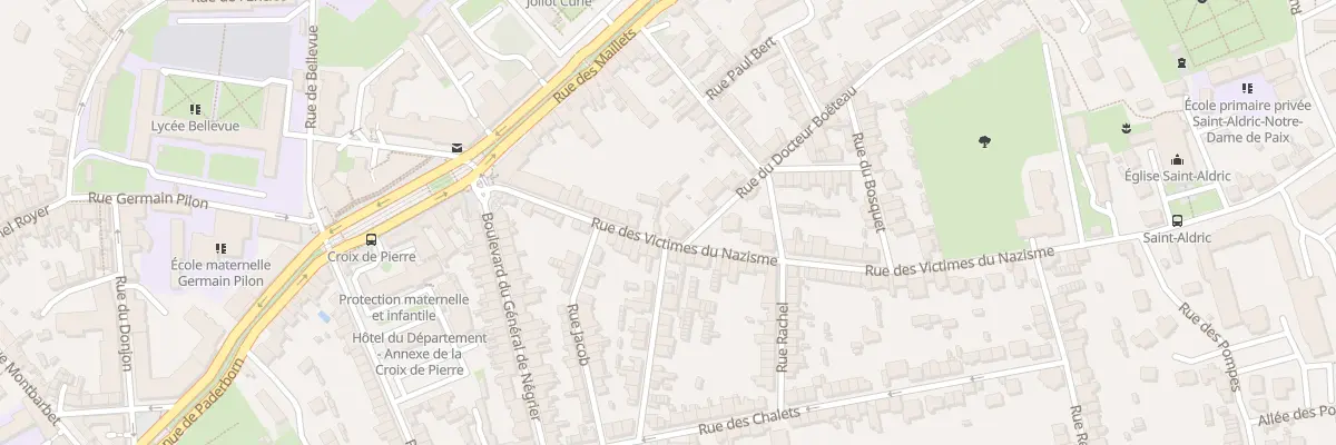 Plan du 27 Rue des Victimes du Nazisme au Mans