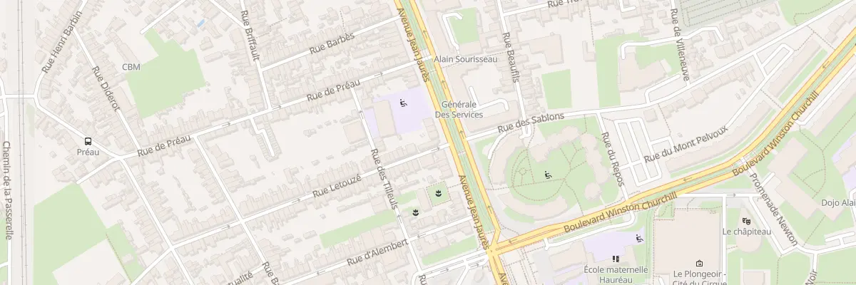 Plan du 6 Rue Letouzé au Mans