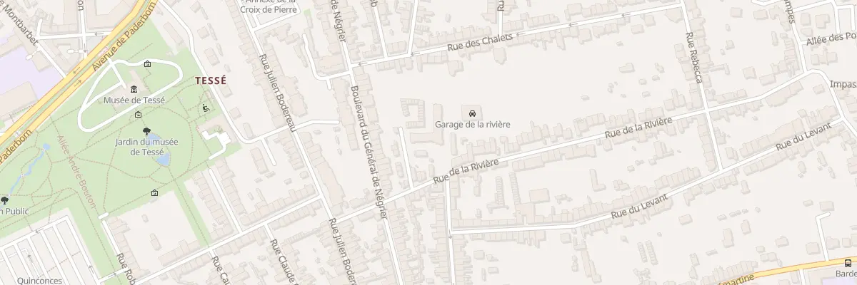 Plan du 29 Rue de la Rivière au Mans