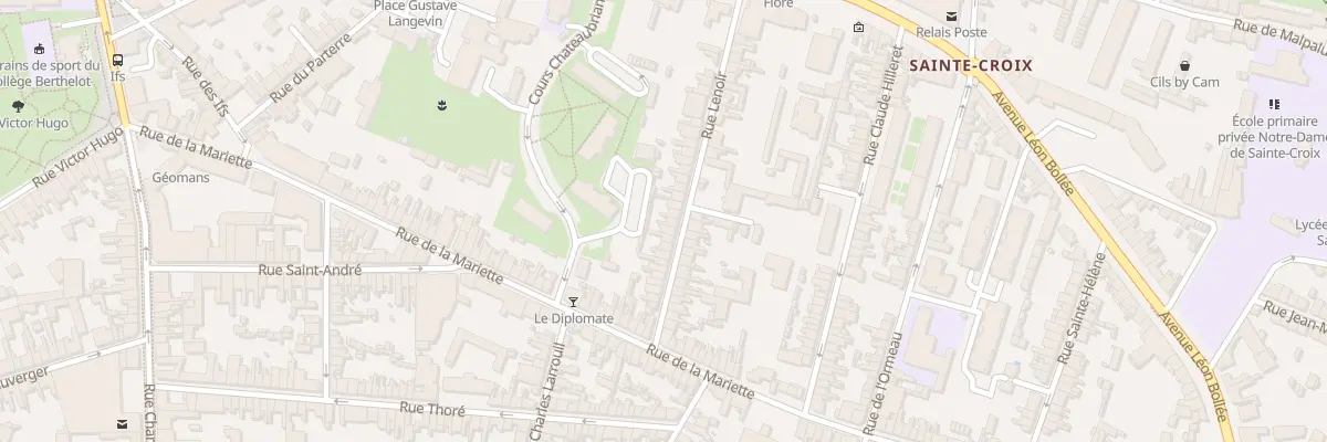 Plan du 26B Rue Lenoir au Mans