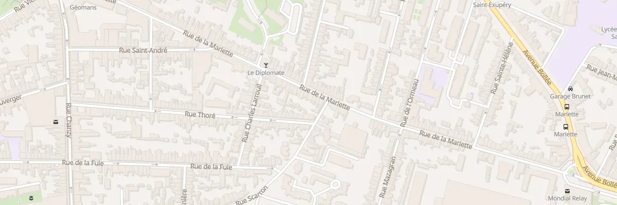 Plan du 62 Rue de la Mariette au Mans