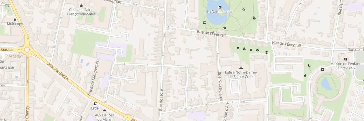 Plan du 87 Rue de Flore au Mans
