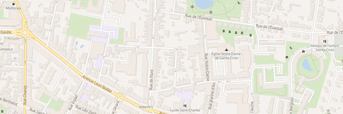 Plan du 16 Rue des Bons Enfants au Mans