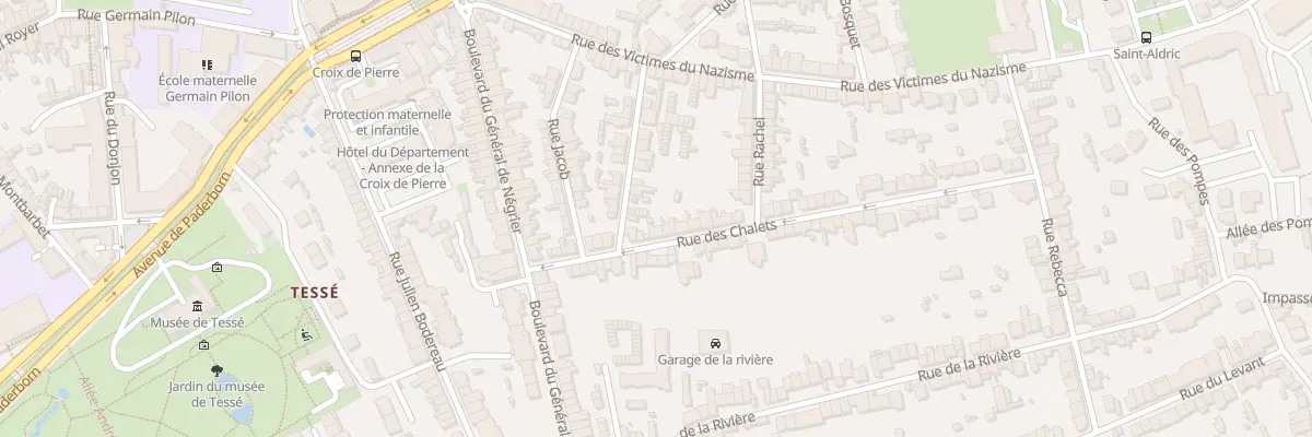 Plan du 13 Rue des Chalets au Mans
