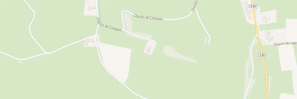 Plan du 1 Che de Conques à Poumarous