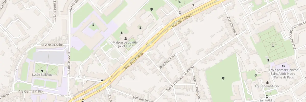 Plan du 58 Rue des Maillets au Mans
