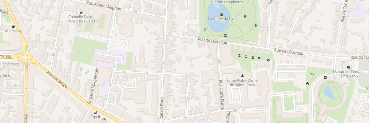 Plan du 85 Rue de Flore au Mans