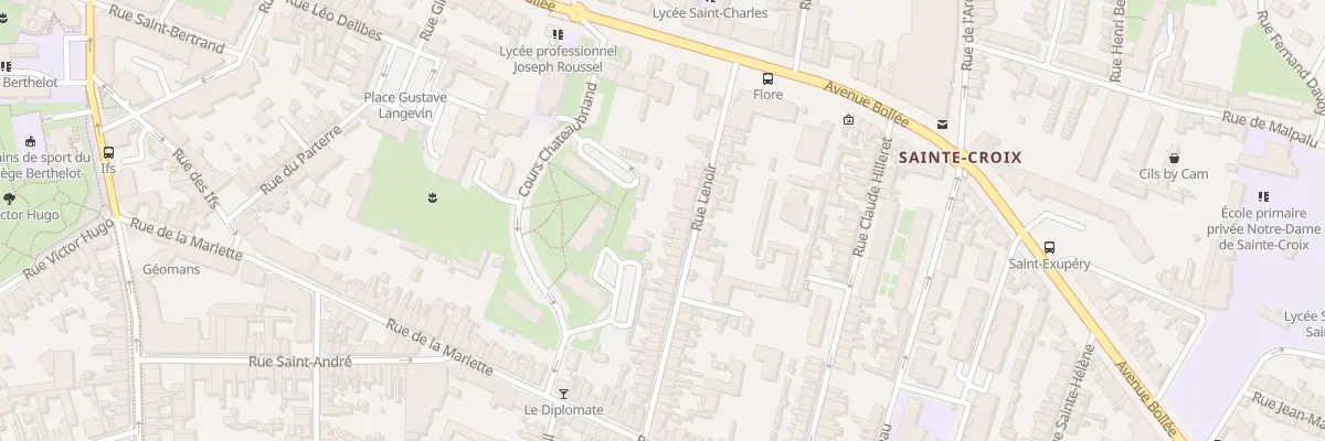 Plan du 10 Rue Lenoir au Mans