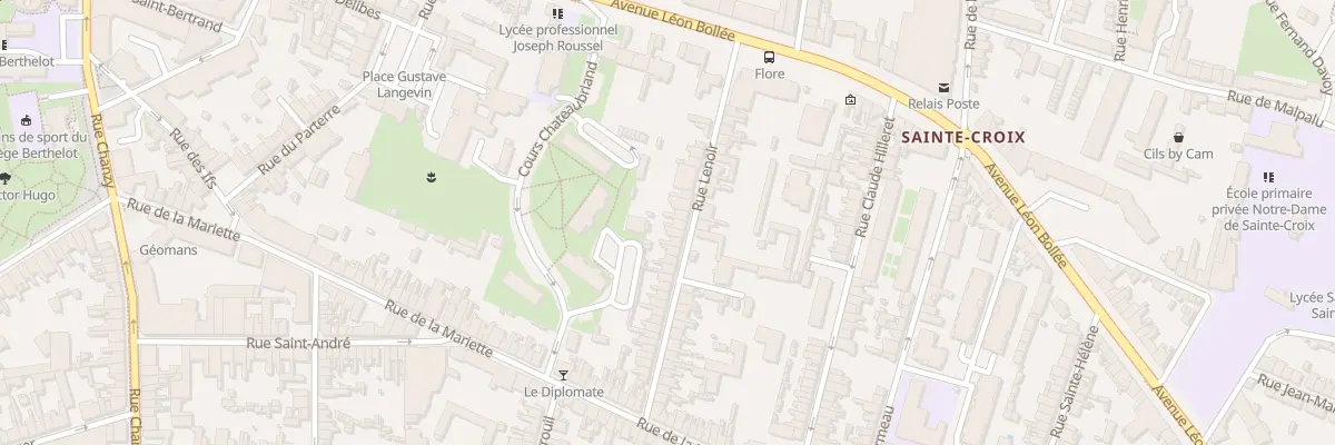 Plan du 14 Rue Lenoir au Mans