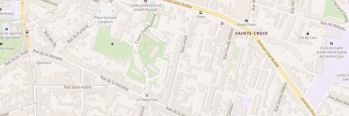Plan du 16 Rue Lenoir au Mans