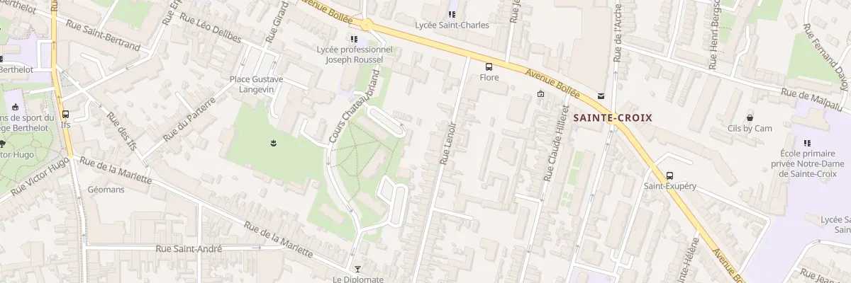 Plan du 4 Rue Lenoir au Mans