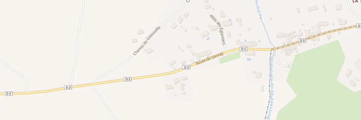Plan du 40 Rte de Sanxay à Béruges