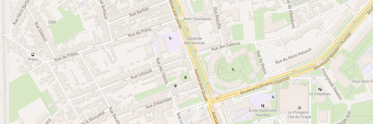 Plan du 1 Rue Letouzé au Mans
