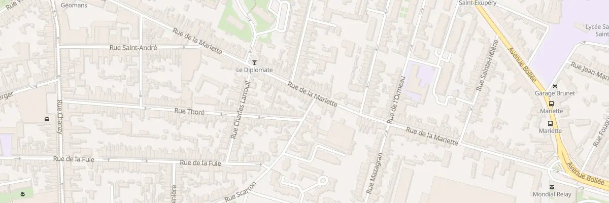 Plan du 66 Rue de la Mariette au Mans
