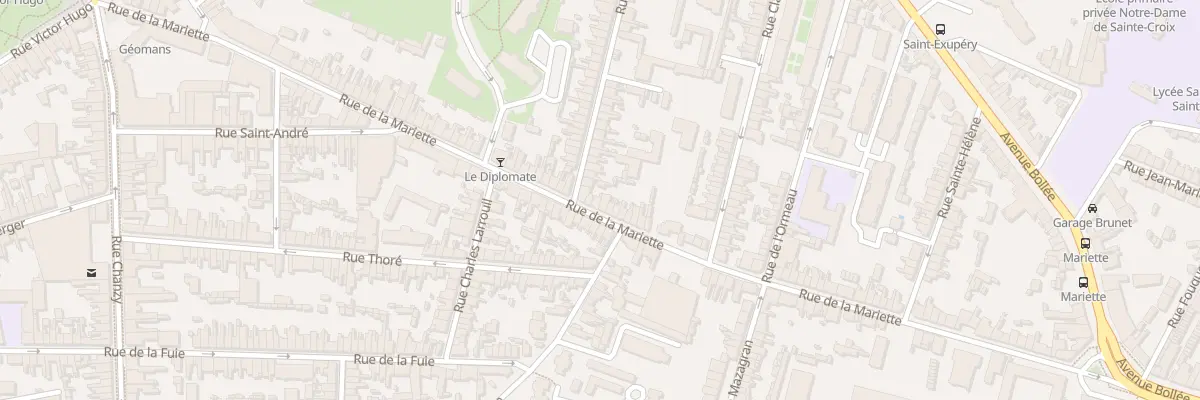 Plan du 91 Rue de la Mariette au Mans