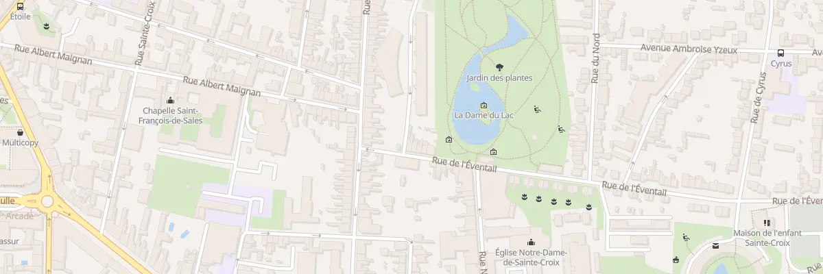Plan du 5 Rue de l’Eventail au Mans