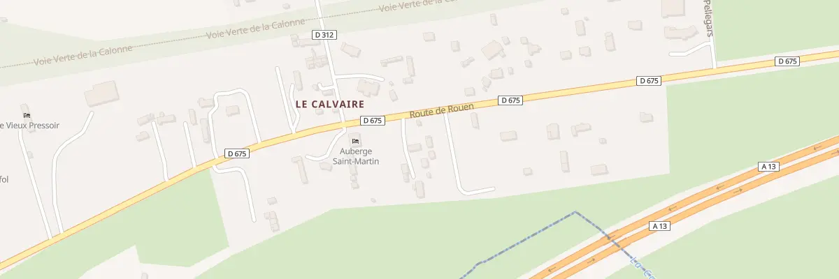Plan du 798 Rte de Rouen à Surville