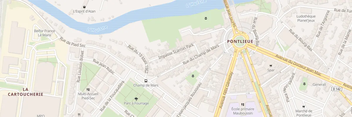 Plan du 40 Rue du Champ de Mars au Mans