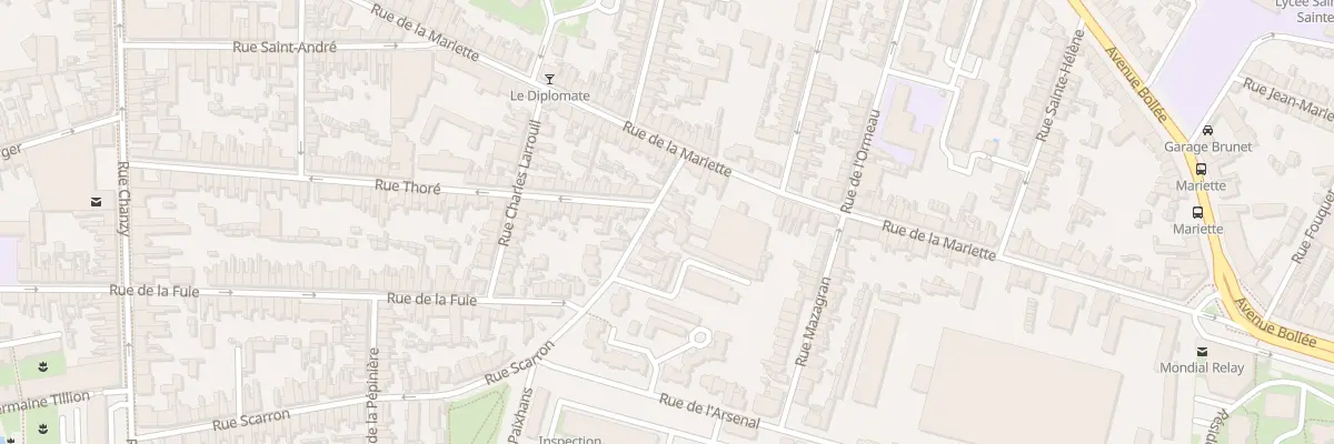 Plan du 88B Rue Scarron au Mans