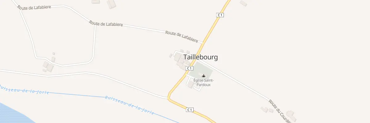 Plan du 45 Le Bourg à Taillebourg