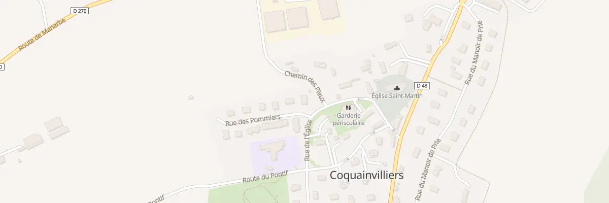 Plan du 2 Rue des Pommiers à Coquainvilliers