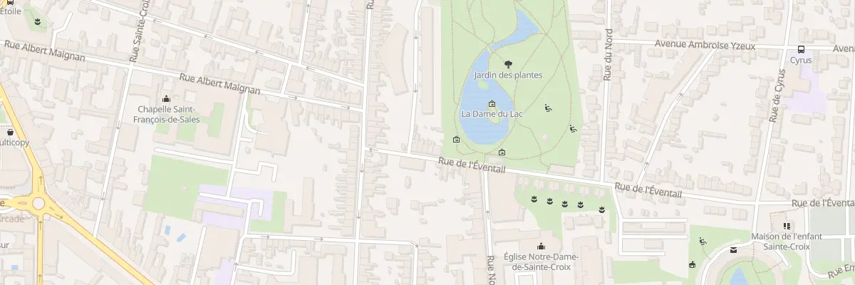 Plan du 9 Rue de l’Eventail au Mans