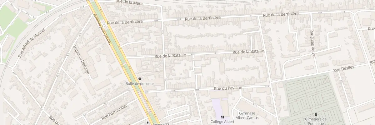 Plan du 36 Rue de la Bataille au Mans