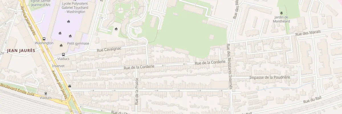 Plan du 85 Rue de la Corderie au Mans