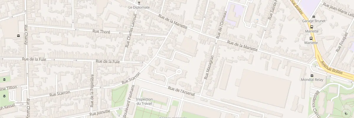 Plan du 78B Rue Scarron au Mans