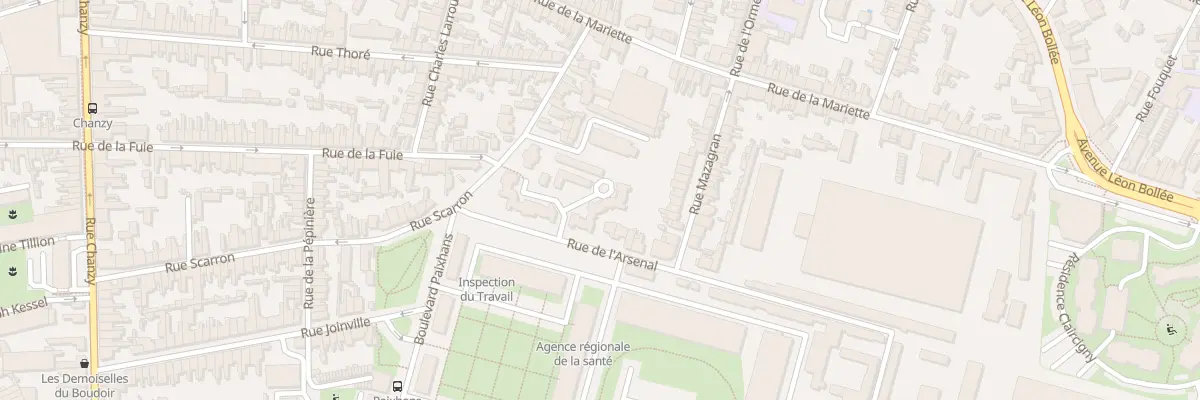 Plan du 16 Rue du Chene Liege au Mans