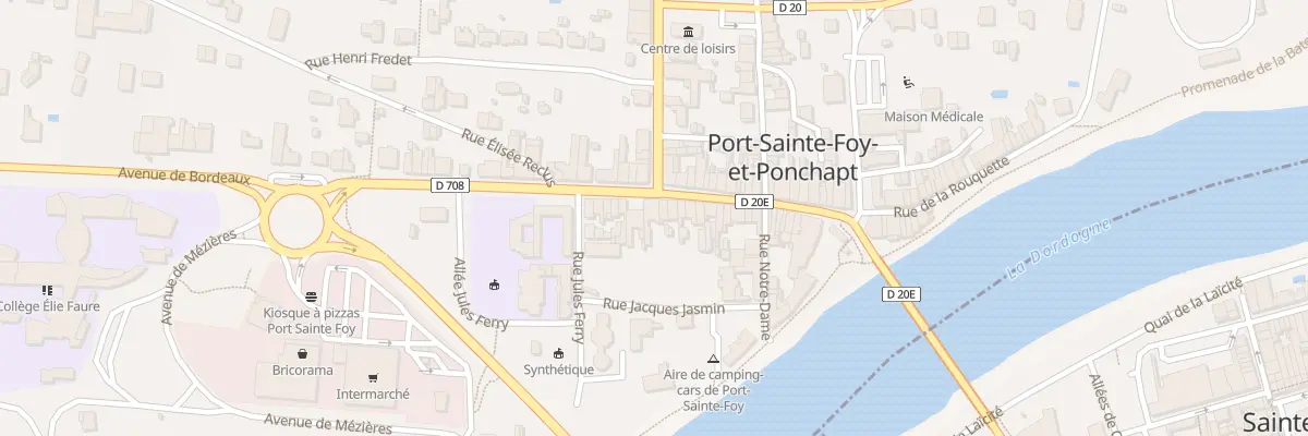 Plan du 38 Rue Onésime Reclus à Port-Sainte-Foy-et-Ponchapt