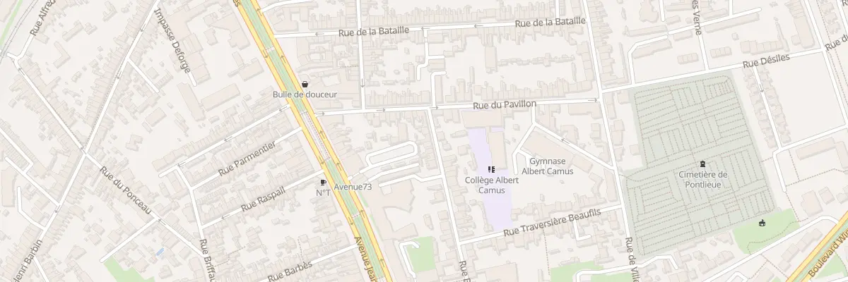 Plan du 8 Rue Beaufils au Mans