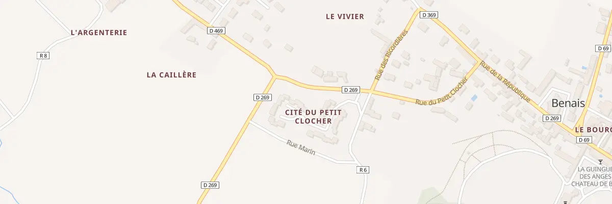 Plan du 13 Cite du Petit Clocher à Benais