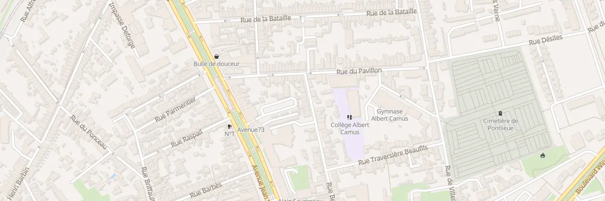 Plan du 10 Rue Beaufils au Mans