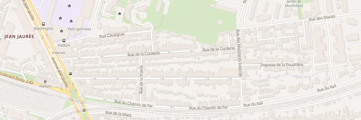 Plan du 90 Rue de la Corderie au Mans