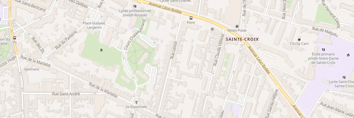 Plan du 23 Rue Lenoir au Mans