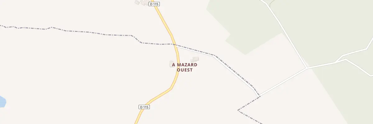 Plan du 104 Mazard-est à Caubon-Saint-Sauveur