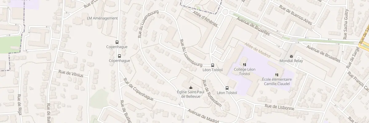 Plan du 40 Rue du Luxembourg au Mans
